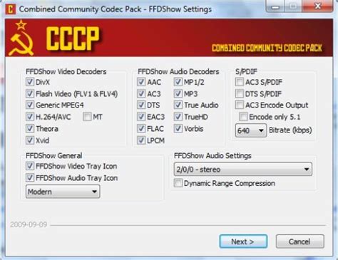 CCCP (Combined Community Codec Pack) Download .